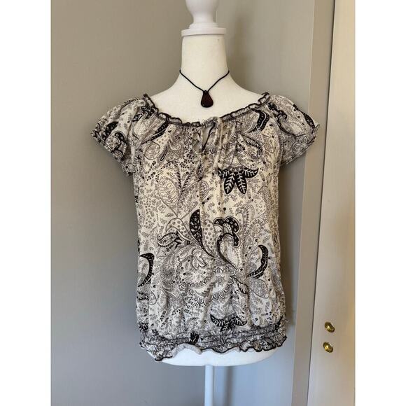 90s Y2K Agenda Short Sleeve Top Size Large‎ - Picture 1 of 4